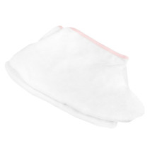 Návlek Terry  biely s ružovým lemovaním pár