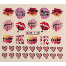 Vodonálepky LOVE BN-1498