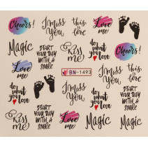 Vodonálepky LOVE BN-1493