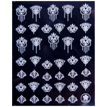 Nálepky na nechty tenké CB-174 biele