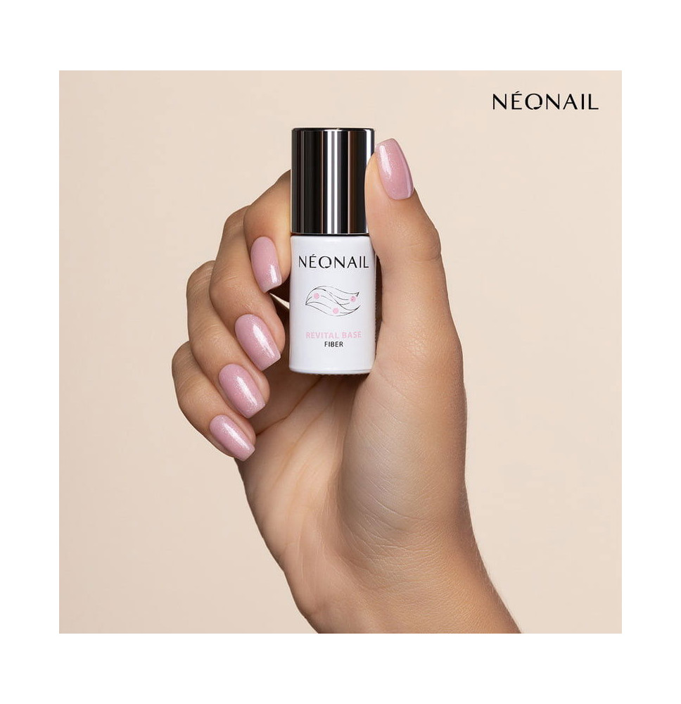 Gél lak NeoNail podkladový Revital Base Fiber Blinking Cover Pink 7,2ml