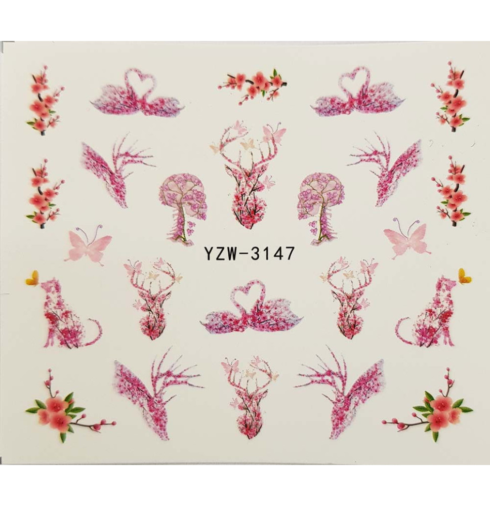Vodonálepky na nechty YZW-3147