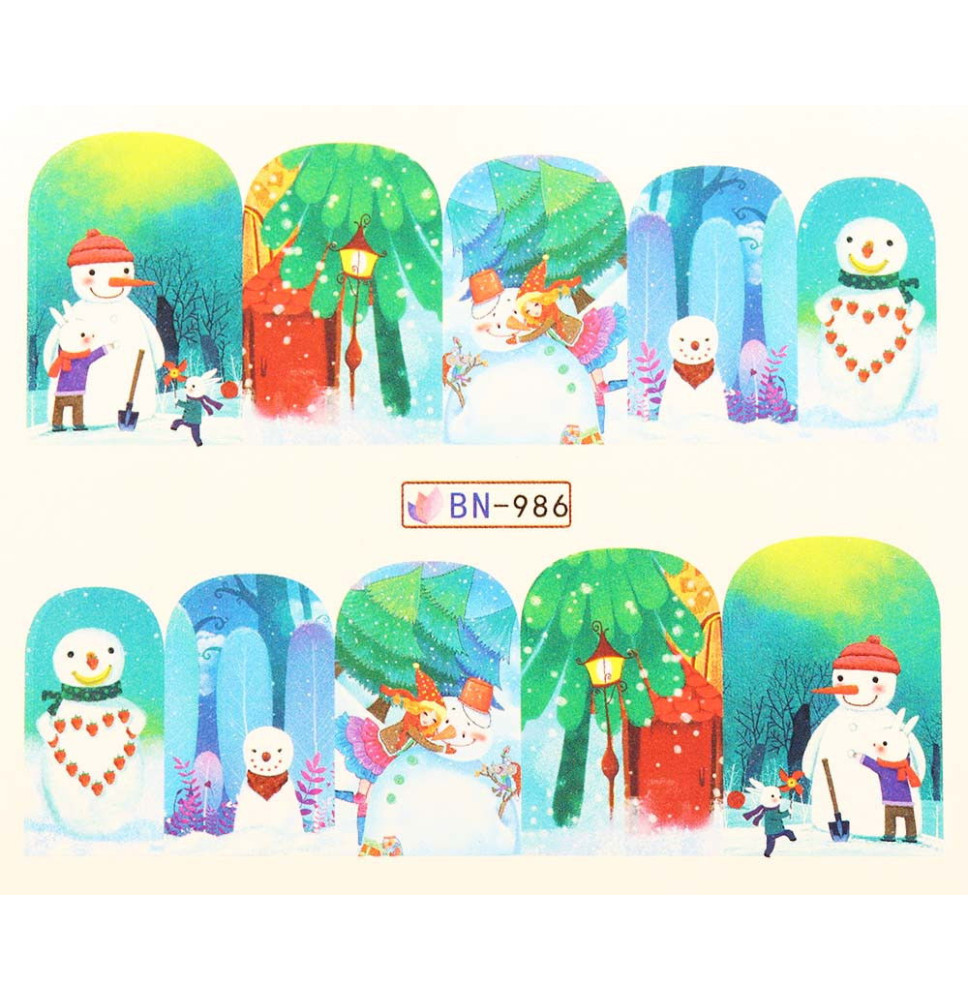 Vianočná vodolepka X-mas BN986