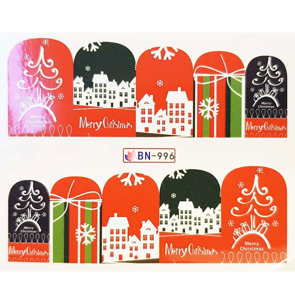 Vianočná vodolepka X-mas BN996