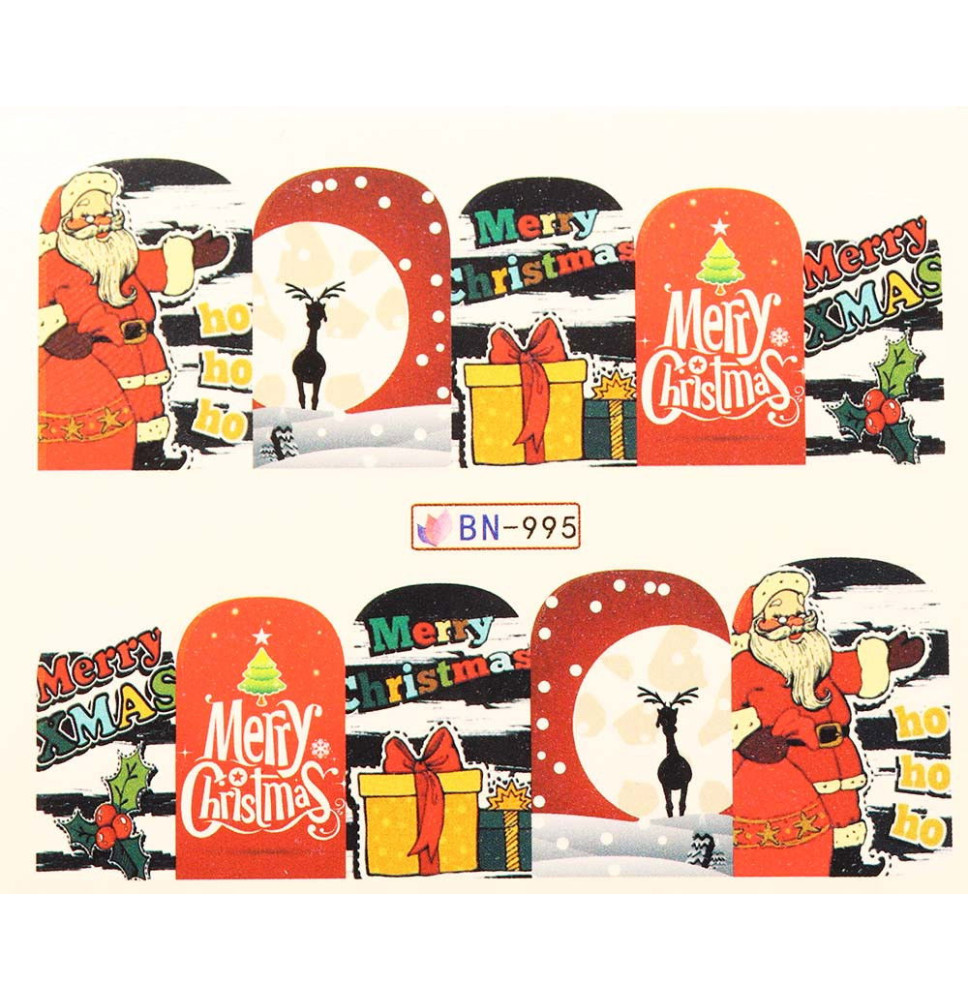 Vianočná vodolepka X-mas BN995