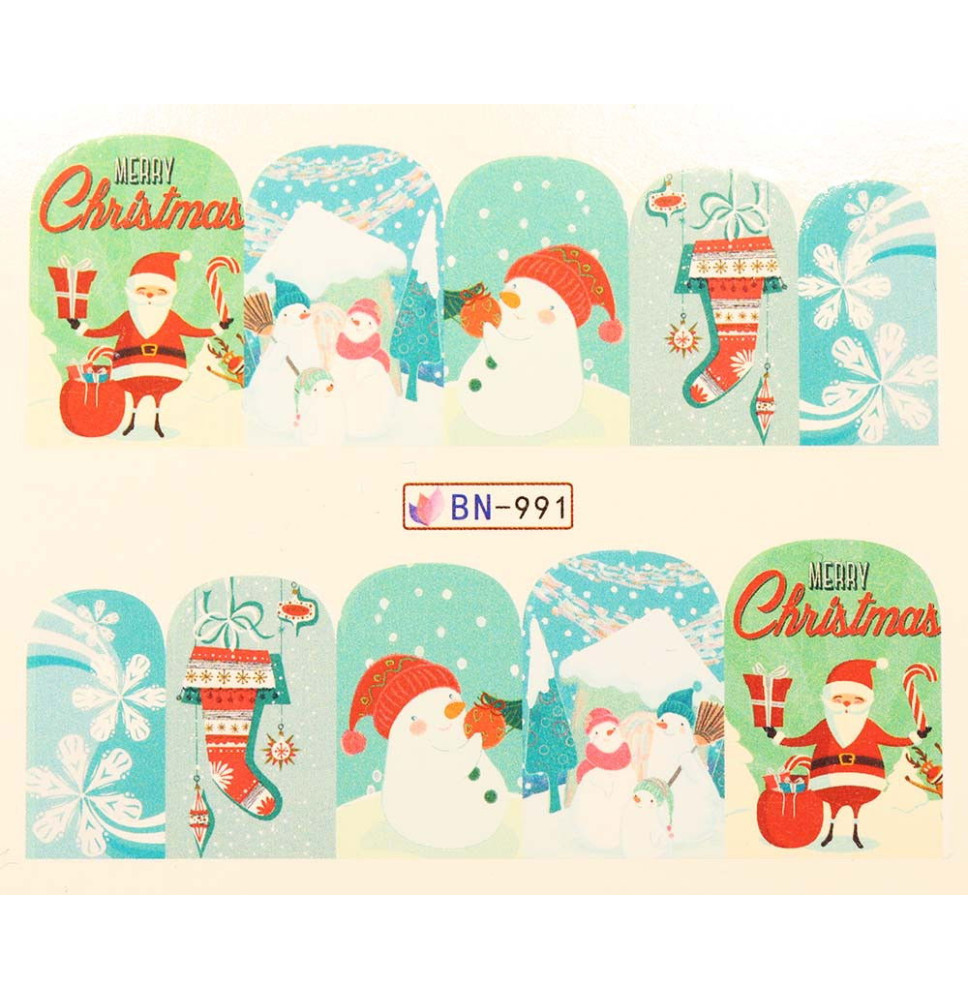 Vianočná vodolepka X-mas BN991