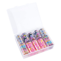 Transferové fólie s motívmi motýľov a kvetov,10 kusov po 100cm 09-01