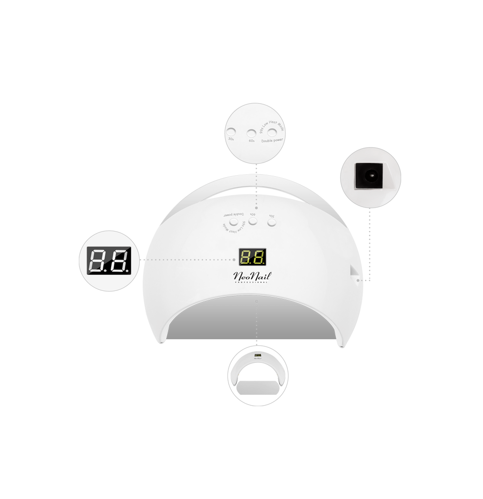 NeoNail UV/LED lampa 21/48 W biela