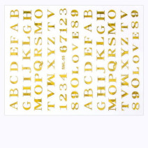 3D nálepky na nechty strieborné SML-55