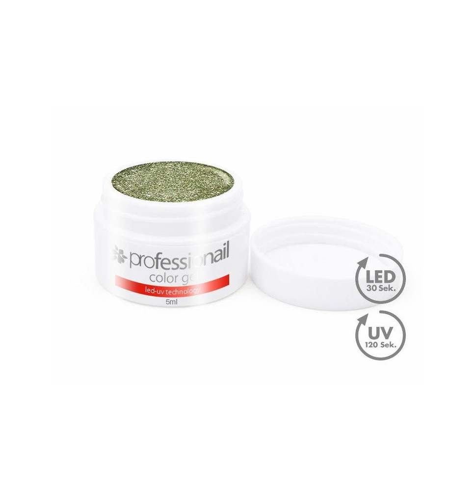 FAREBNÝ LED-UV GÉL 5ML PROFESSIONAIL Galaxy Holo Glitter Gold