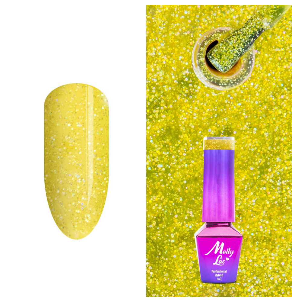283. MOLLY LAC glitrový gél lak - Starrily Pheromone