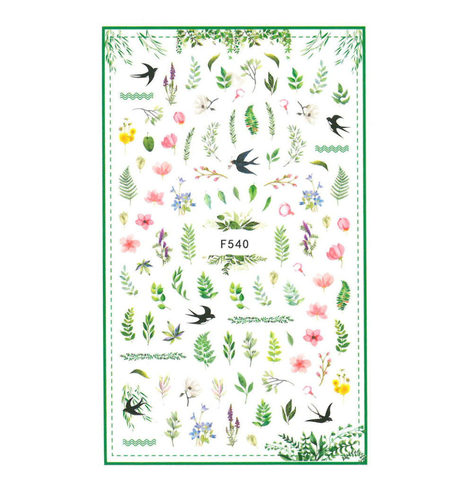 Nálepky na nechty F540