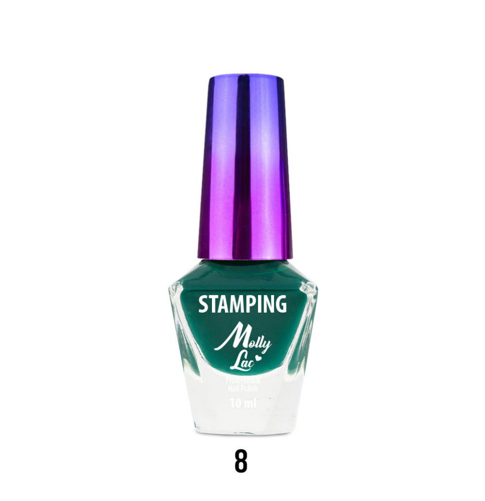 Molly lak na pečiatkovanie tmavo zelený 08 10 ml