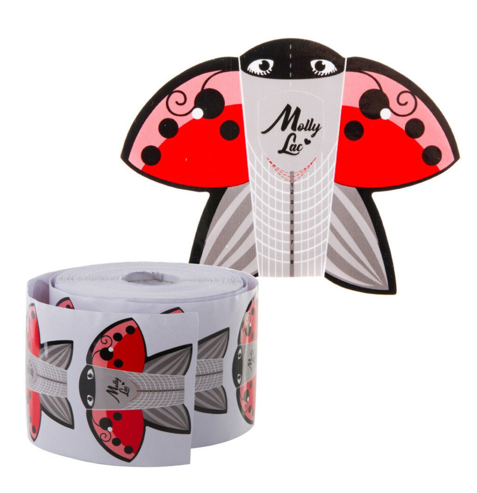 Šablóny na nechty Molly Lac Lienka 100 ks