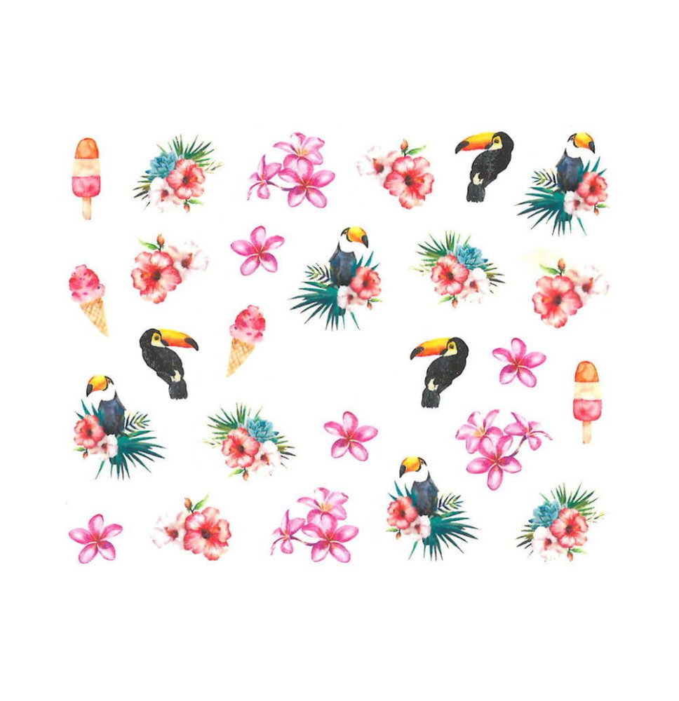 Vodonálepky s motívom Tukan BN-870