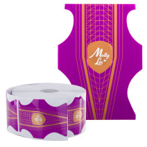 Šablóny na nechty Molly obojstranné fialové 500ks