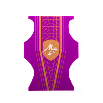 Šablóny na nechty Molly obojstranné fialové 500ks