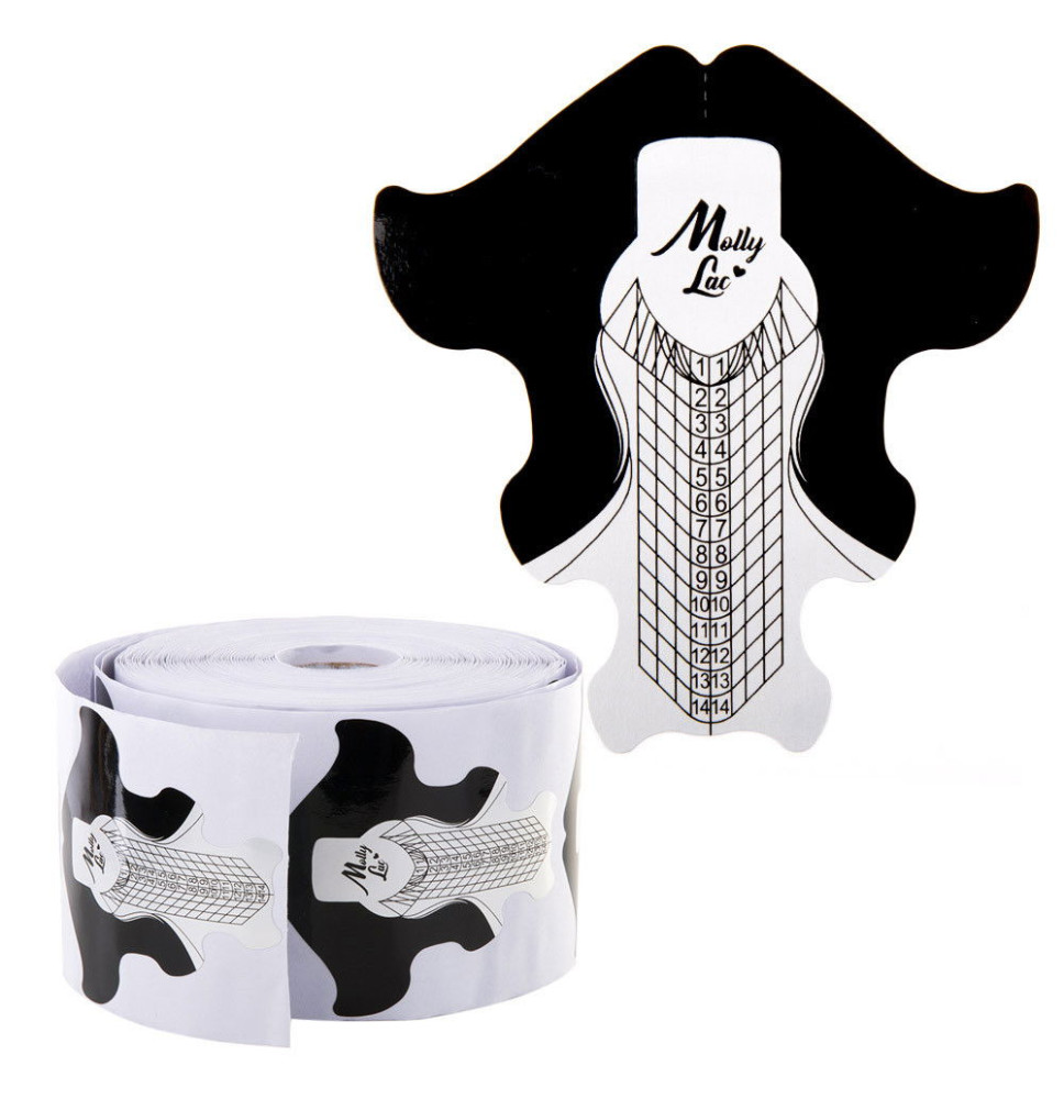 Šablóny na nechty Molly Premium Aluminium 500ks