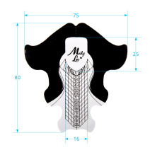 Šablóny na nechty Molly Premium Aluminium 500ks