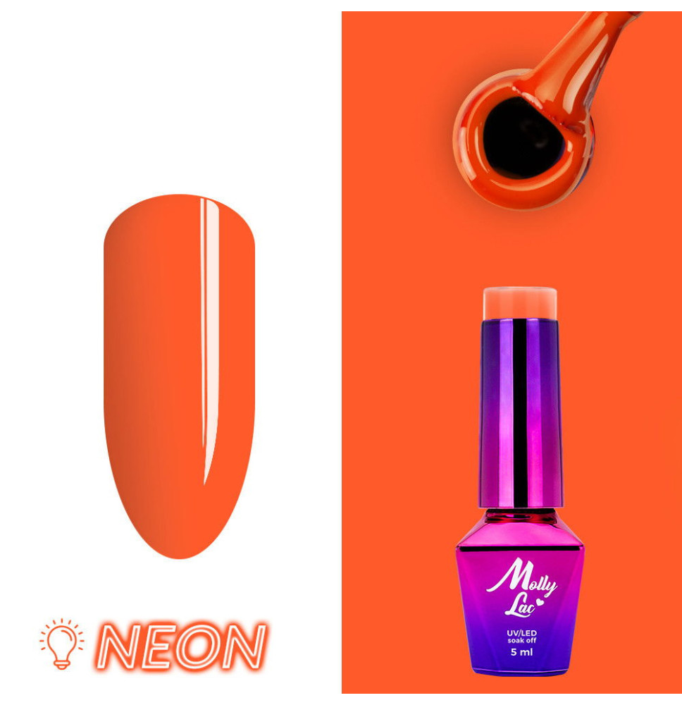 133. MOLLY LAC gél lak - Naranja 5ML