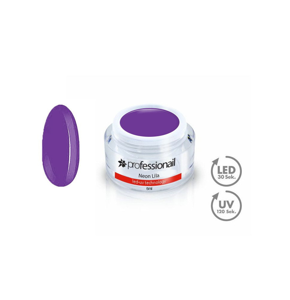 FAREBNÝ LED-UV GÉL 5ML PROFESSIONAIL NEON LILA