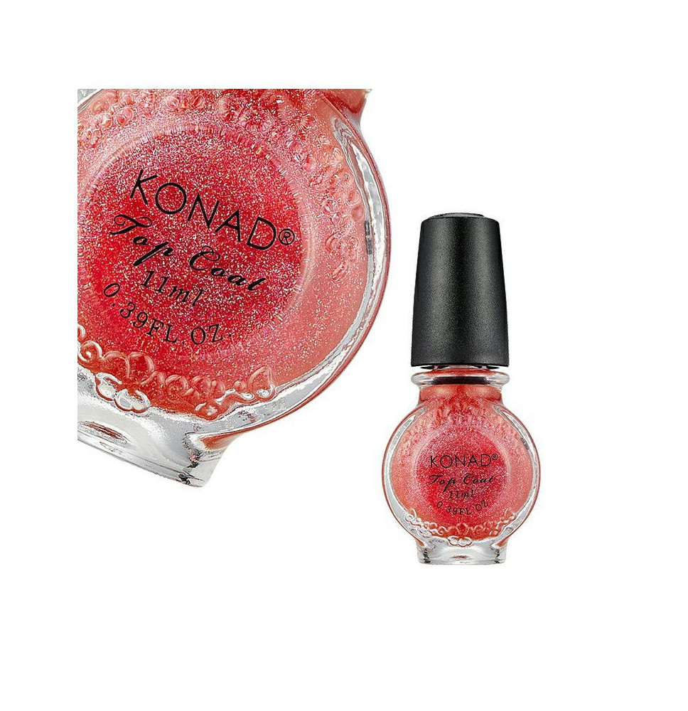 Špeciálny vrchný lak Konad Glitter Pink 11ml
