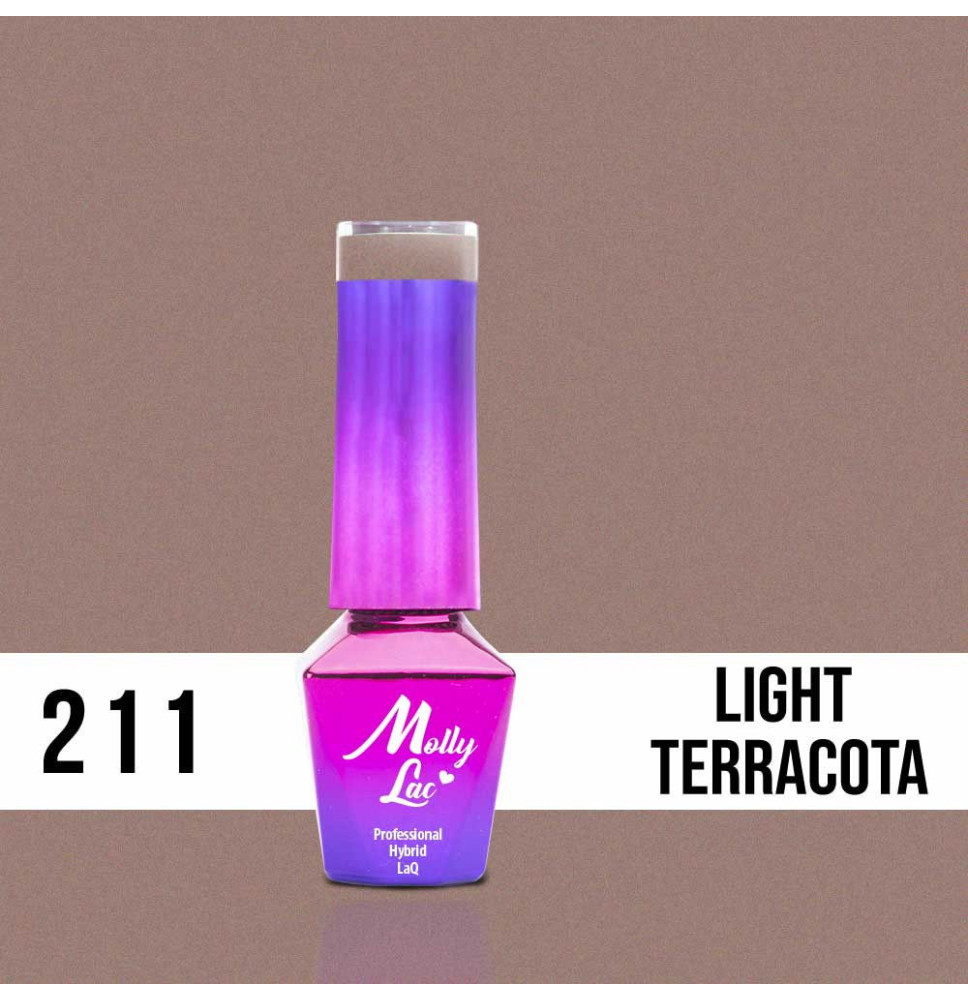 211. MOLLY LAC gél lak - Light Terracota 5ml