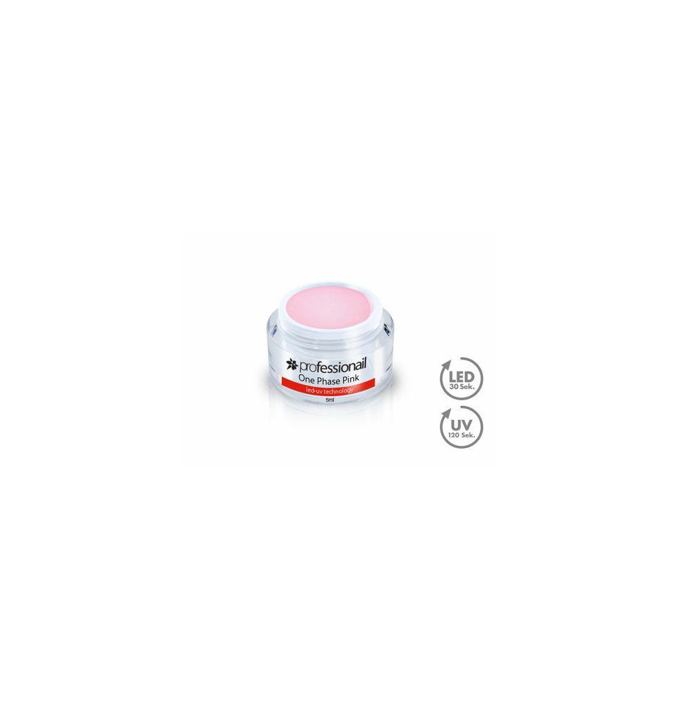 LED-UV GÉL JEDNOFÁZOVÝ ČÍRO-RUŽOVÝ 5ML PROFESSIONAIL