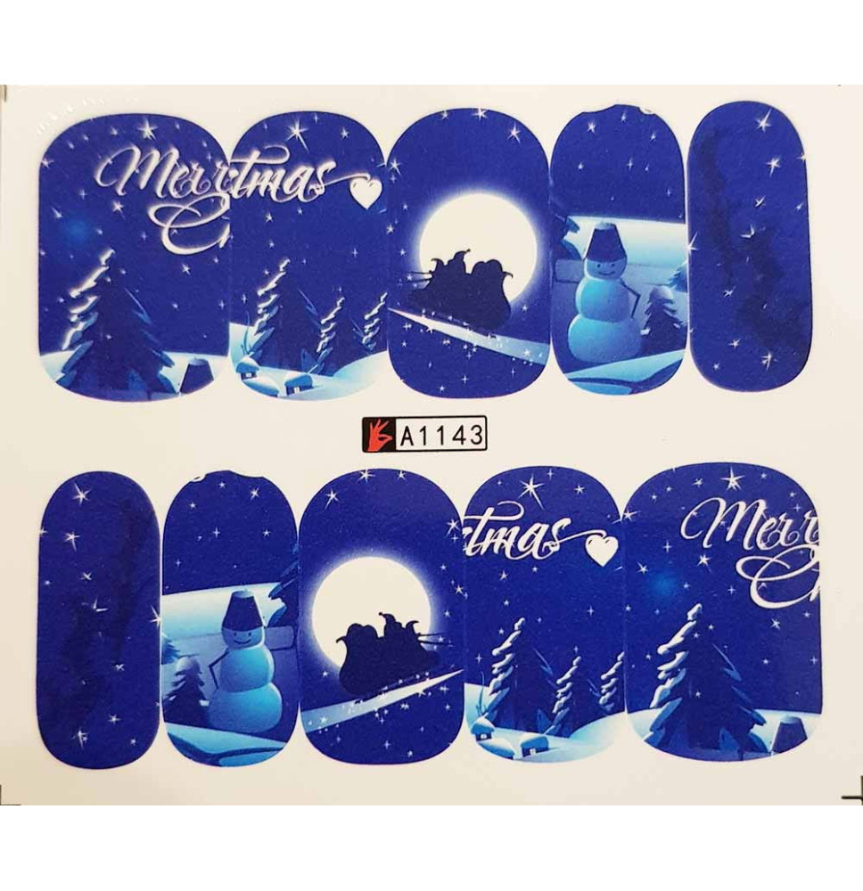Vianočná vodolepka X-mas A1143