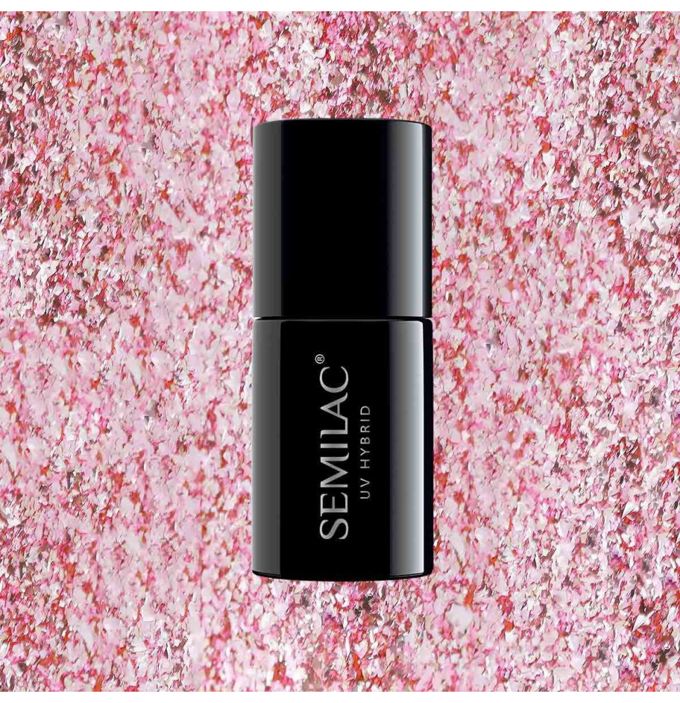 Semilac - gél lak PEACH PINK SHIMMER 295 7ml