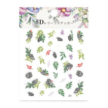 5D nálepka na nechty vzor 21