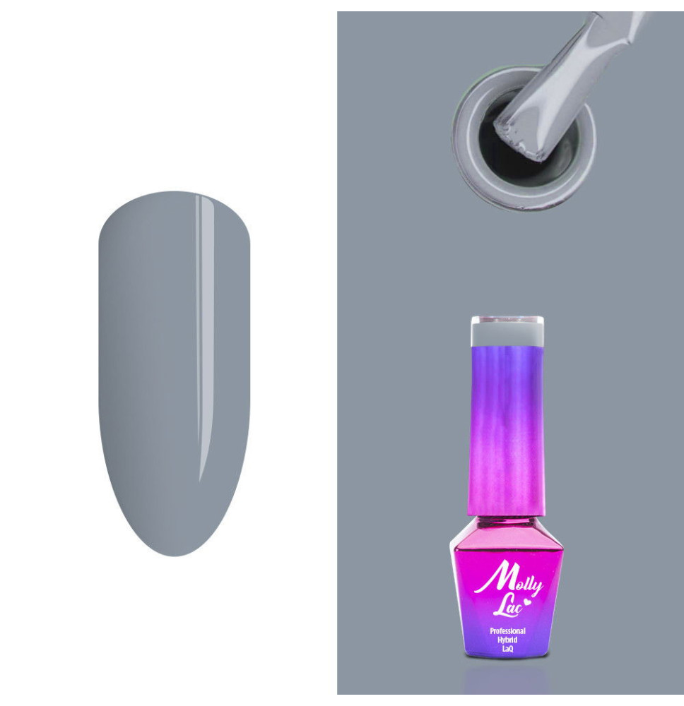 215. MOLLY LAC gél lak - Grey Stone 5ml
