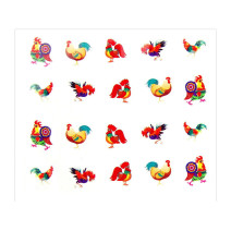 Vodolepky na nechty kohútik YB602