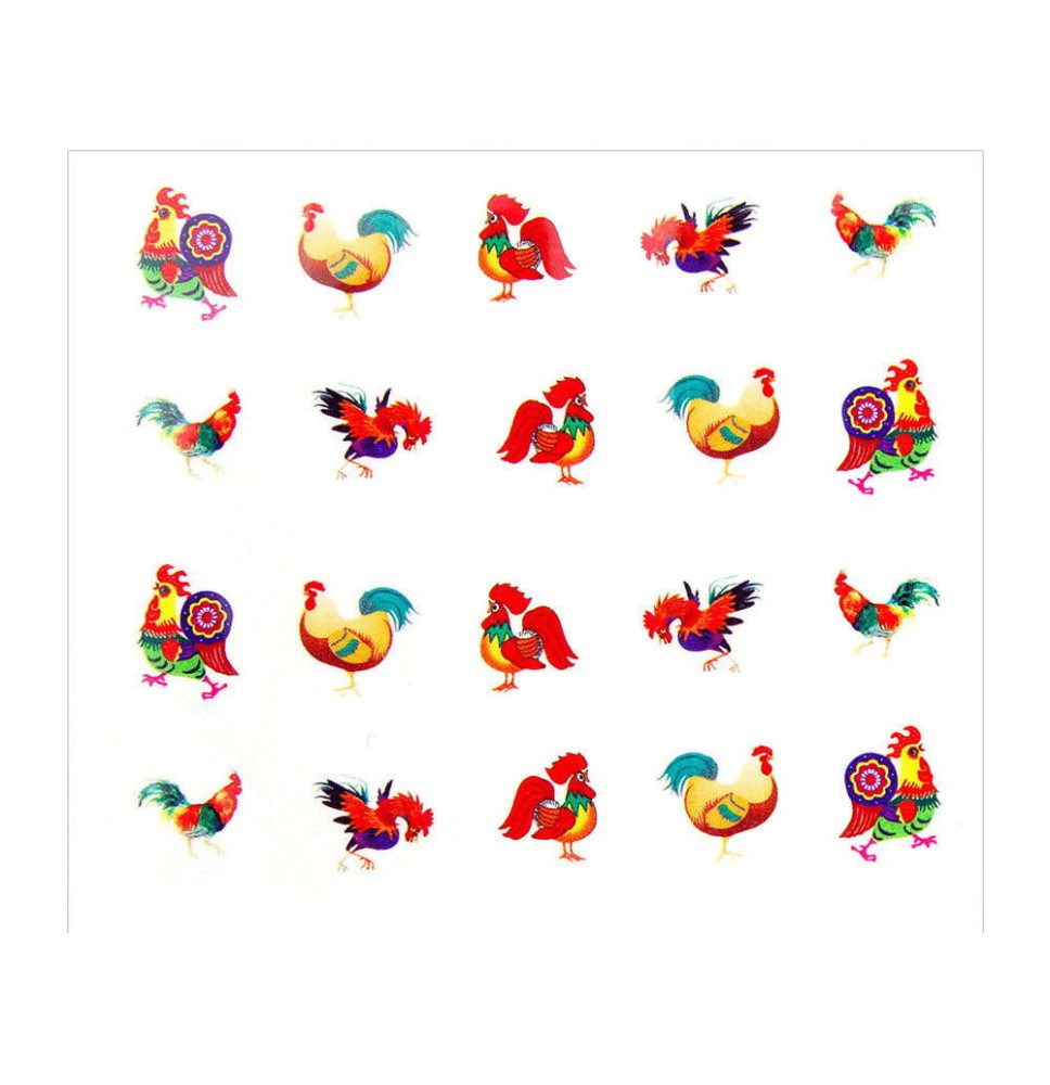 Vodolepky na nechty kohútik YB602