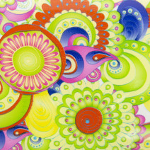 Transfér fólia retro-paisley 01 100cm