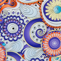 Transfér fólia retro-paisley 06 100cm