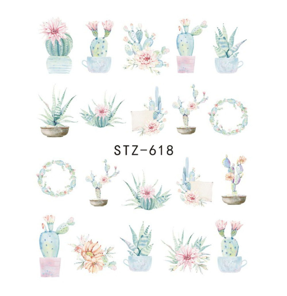 Vodonálepky na nechty STZ-618