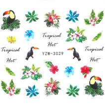 Vodonálepky s motívom Tukan YZW-3029