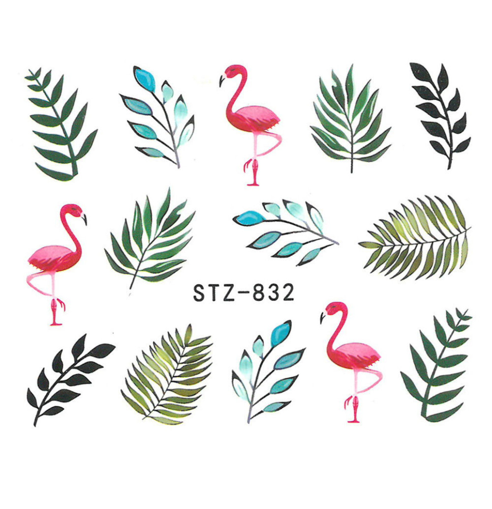 Vodonálepky s motívom plameniaka STZ-832