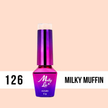 126. MOLLY LAC gél lak - Milky Muffin 5ML