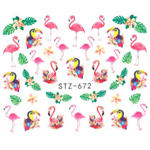 Vodonálepky s motívom plameniaka STZ-672