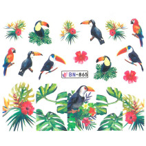 Vodonálepky s motívom Tukan BN-865