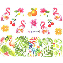 Vodonálepky s motívom plameniaka BN-916