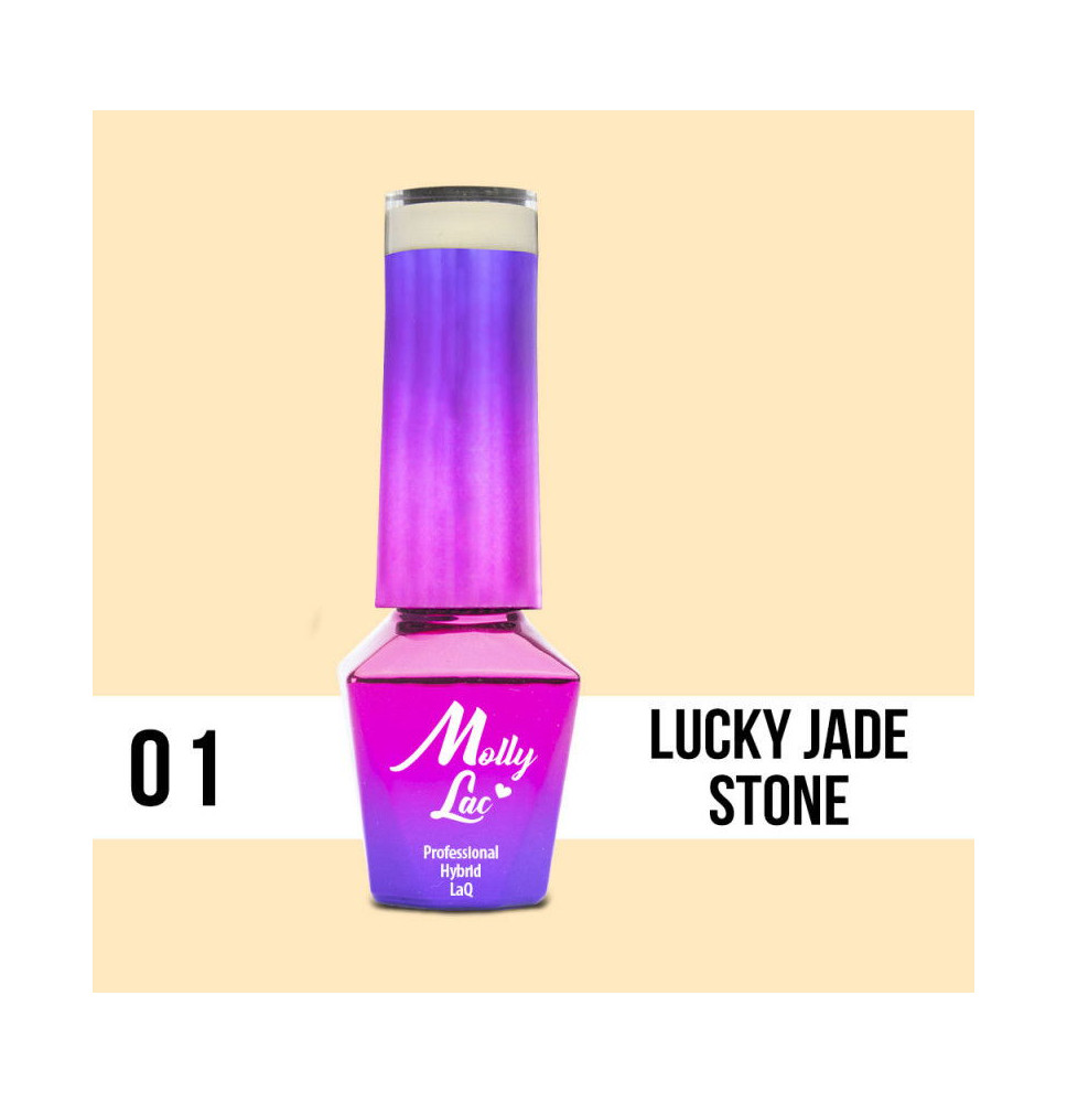 01. MOLLY LAC gél lak - LUCKY JADE STONE 5ML