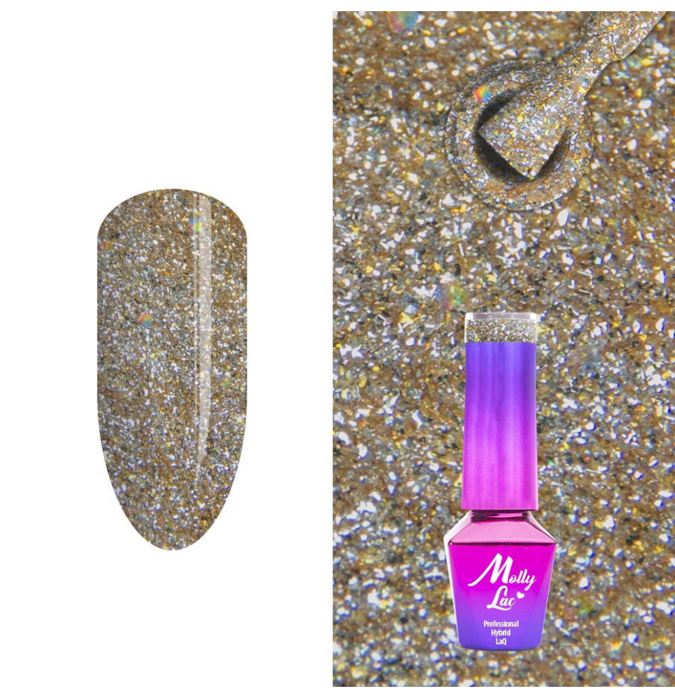 32. MOLLY LAC gél lak - Perfect Gold 5ML