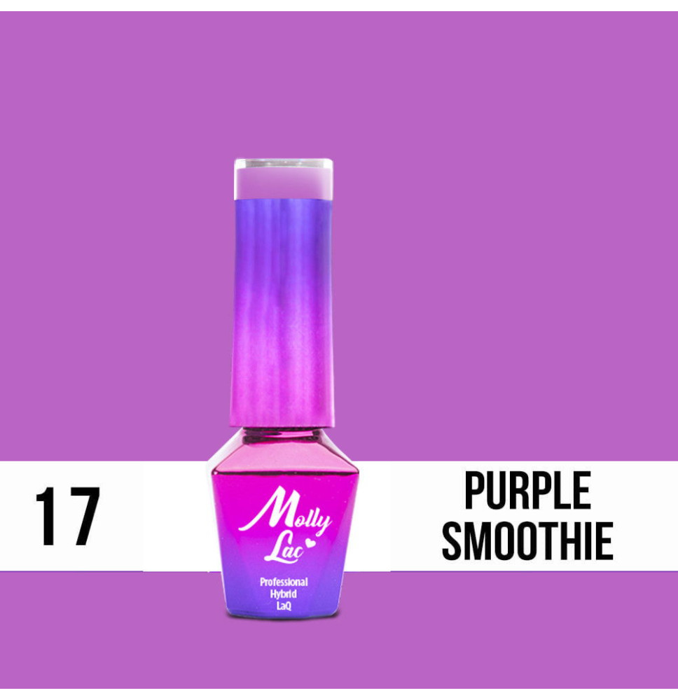 17. MOLLY LAC gél lak -Purple Smoothie 5ML