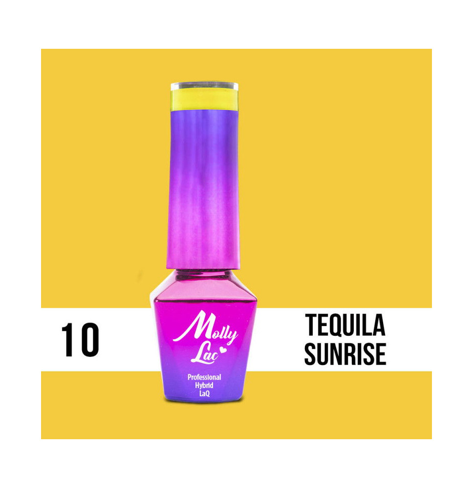 10. MOLLY LAC gél lak -Tequila Sunrise 5ML