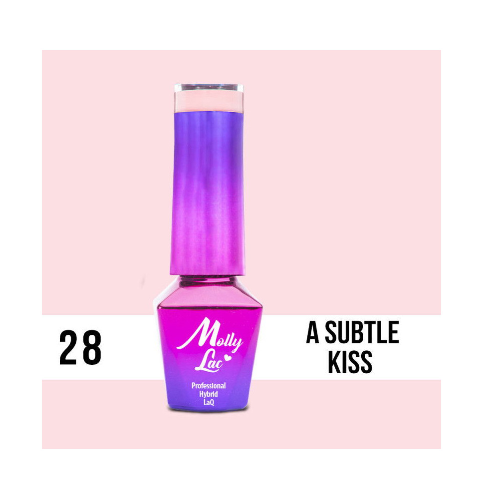 28. MOLLY LAC gél lak - A SUBTLE KISS 5ML