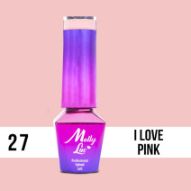 27. MOLLY LAC gél lak - I LOVE PINK 5ML