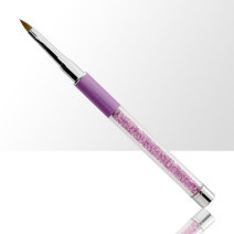 Štetec na akryl č. 2 fialový, s prírodnými štetinami